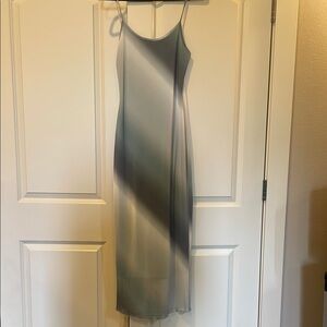 Mesh maxi dress